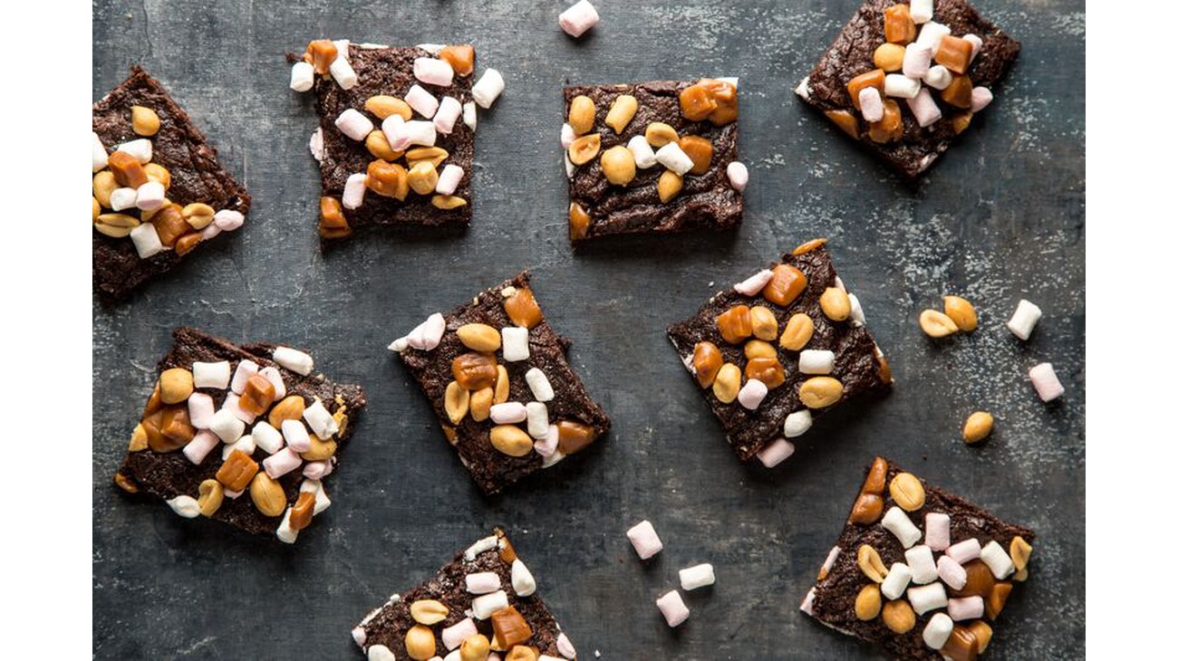 Rocky road brownie