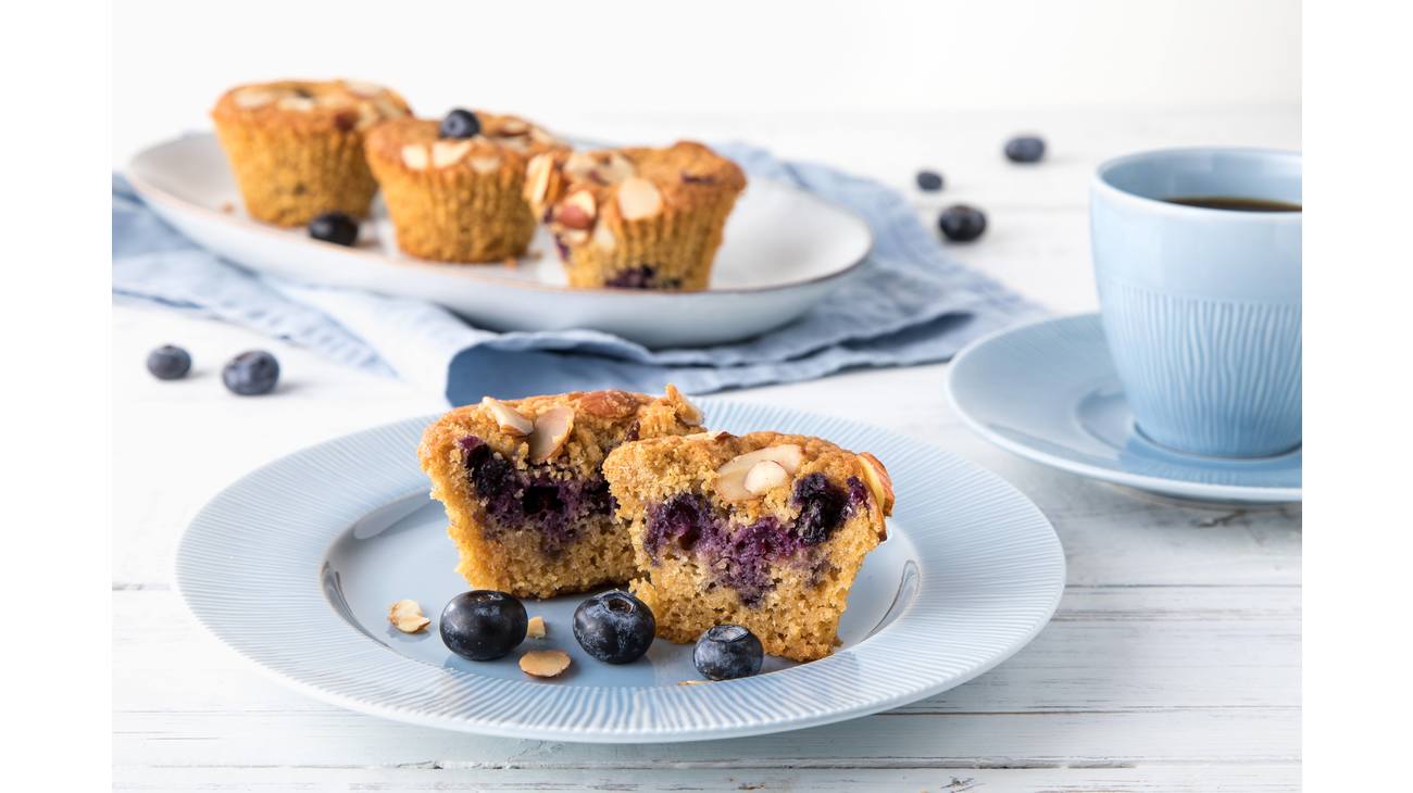 Blåbærmuffins, glutenfri