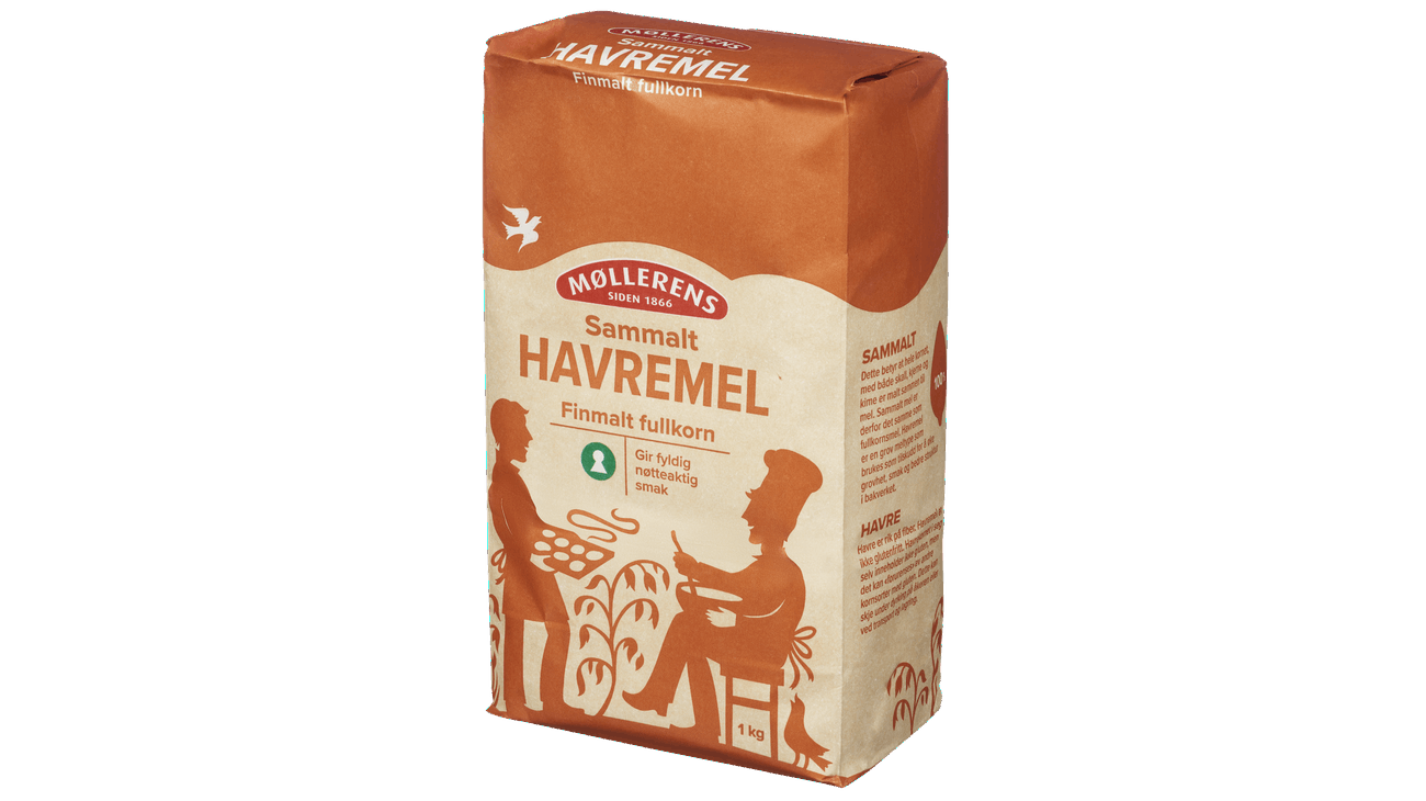 Møllerens Havremel sammalt