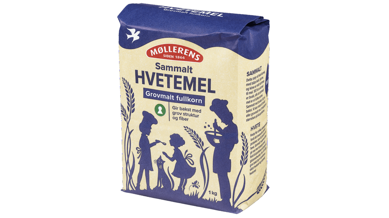 Møllerens Hvetemel sammalt grovmalt