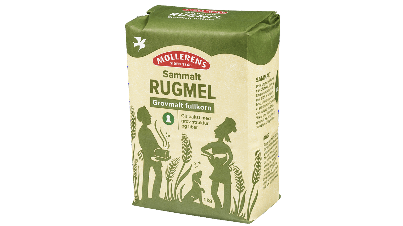 Møllerens Rugmel sammalt grovmalt