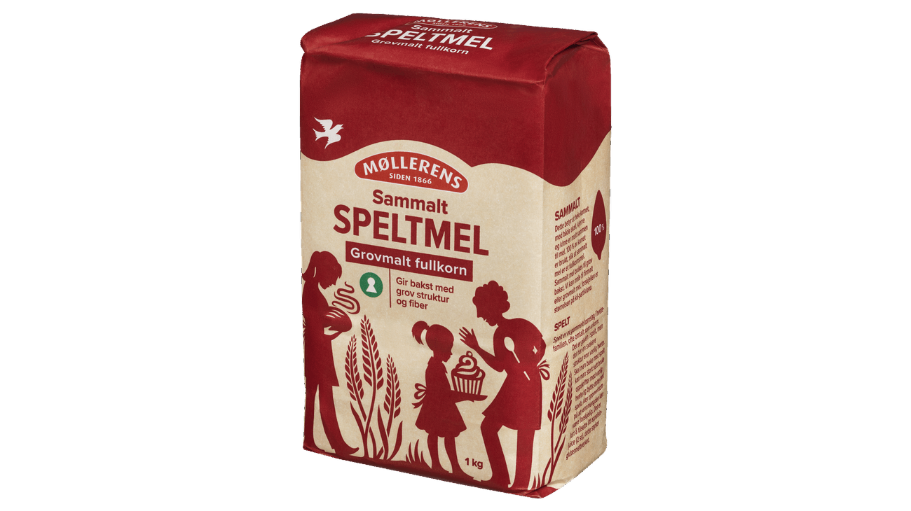 Møllerens Speltmel sammalt grovmalt