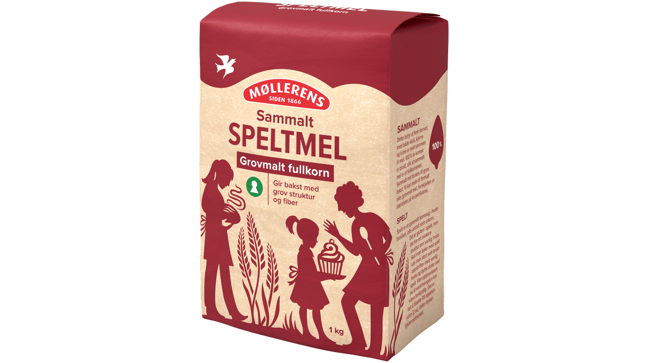 Møllerens Speltmel sammalt grovmalt