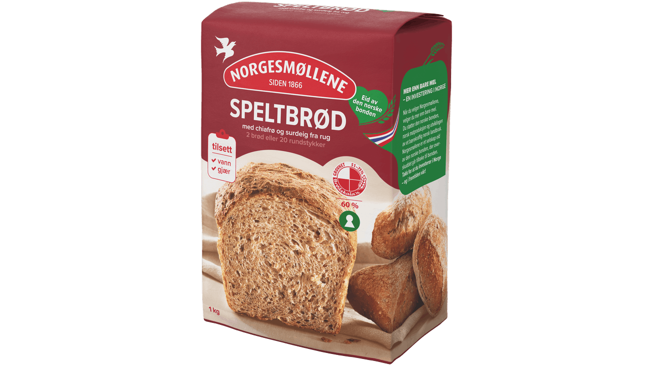 Norgesmøllene Speltbrød