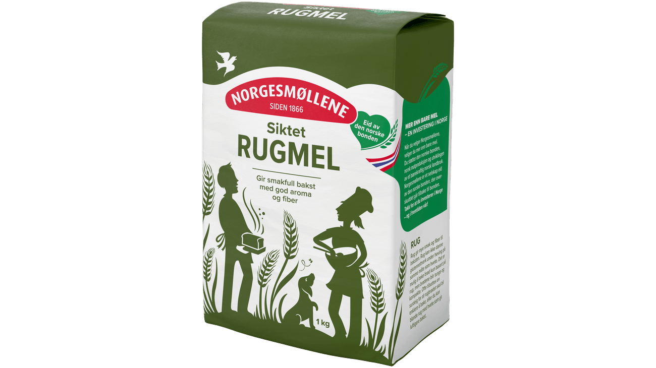 Norgesmøllene Rugmel siktet