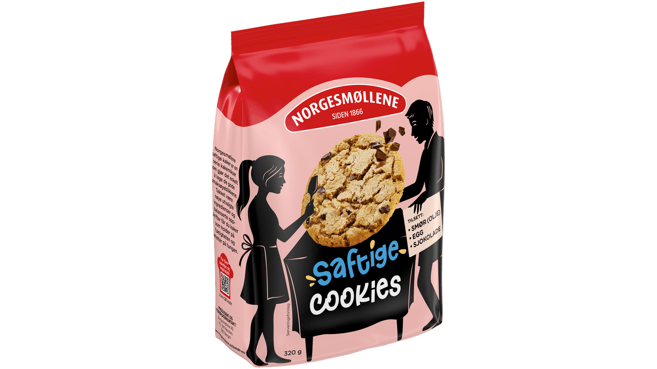 Norgesmøllene Saftige cookies