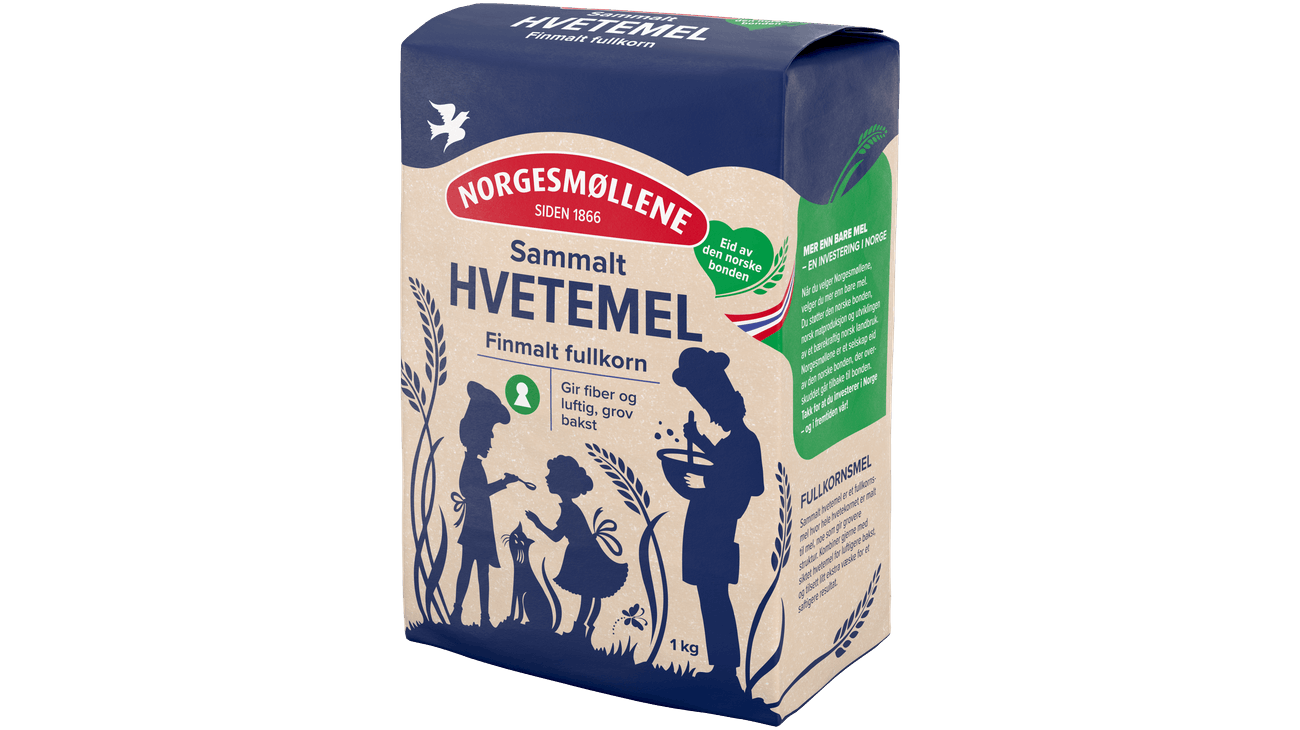 Norgesmøllene Hvetemel sammalt finmalt