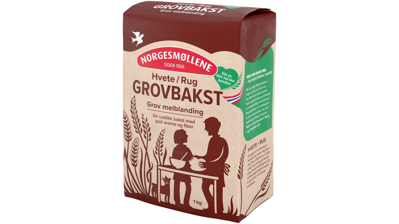 Norgesmøllene Grovbakst hvete/ rug