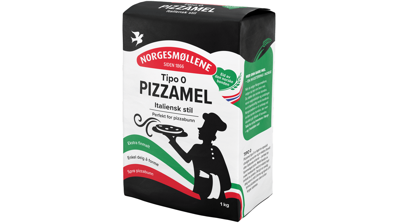 Norgesmøllene Pizzamel Tipo 0