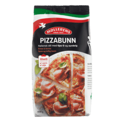 Møllerens Pizzabunn Tipo 0 med surdeig