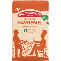 Norgesmøllene Havremel sammalt finmalt