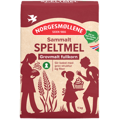Norgesmøllene Speltmel sammalt grovmalt
