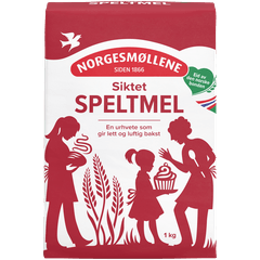 Norgesmøllene Speltmel siktet