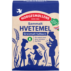 Norgesmøllene Hvetemel sammalt grovmalt