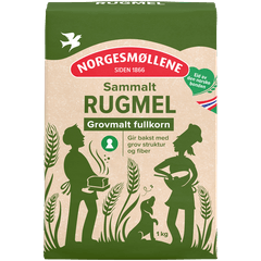 Norgesmøllene Rugmel sammalt grovmalt