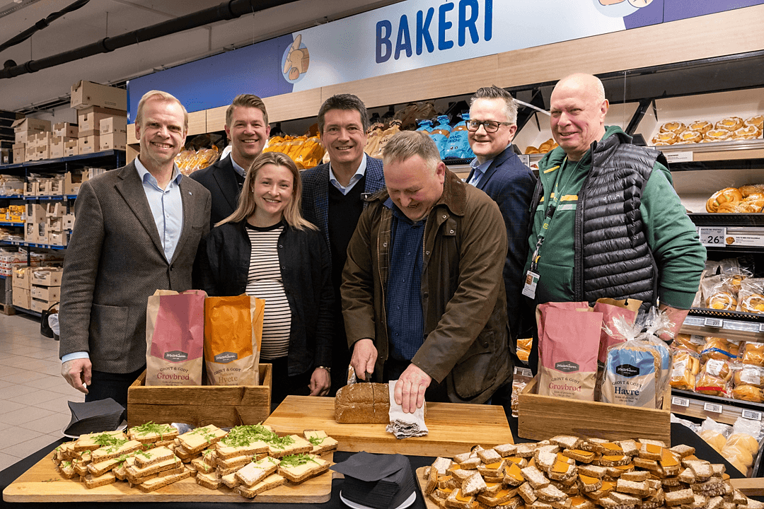 {"id":17499,"name":"Hele verdikjeden st\u00e5r bak klimadokumentert br\u00f8d","url":"hele-verdikjeden-staar-bak-klimadokumentert-broed\/","created":"2026-03-04T12:04:46.000000Z","updated":"2026-03-04T12:39:57.000000Z","author":null,"related_products":[],"related_recipes":[],"related_articles":[],"mainMarket":null,"image":{"file":"31540","path":"1772626043\/04a0087-varsom-vekst-2.png","name":null,"description":null},"market":null,"category":[],"hide-in-article":false,"intro":"For\u00a0f\u00f8rste gang samarbeider hele den norske matkornkjeden om et br\u00f8d\u00a0med\u00a0dokumentert\u00a0klimaeffekt.\u00a0N\u00e5\u00a0er resultatet i butikkhyllene hos REMA 1000.","fill-mode":false,"hide-intro":false,"article":"<p>I dag lanseres de f\u00f8rste br\u00f8dene merket Varsom vekst i REMA 1000-butikker over hele landet. Bak satsingen st\u00e5r Felleskj\u00f8pet Agri, Yara, Norgesm\u00f8llene, Mesterbakeren og REMA 1000 \u2013 i et felles l\u00f8ft for \u00e5 redusere klimaavtrykket fra norsk hveteproduksjon.\u00a0<\/p>\r\n\r\n<h3>\u00a0<\/h3>\r\n\r\n<h3>Klimatiltak p\u00e5 jordet\u00a0<\/h3>\r\n\r\n<p>Tiltakene starter p\u00e5 jordet.\u00a0B\u00f8ndene tar i bruk gj\u00f8dsel\u00a0fra Yara\u00a0produsert\u00a0med\u00a0lavere klimaavtrykk, bruker nitrogen mer presist og gjennomf\u00f8rer tiltak som reduserer b\u00e5de drivstoffbruk og jordpakking.\u00a0If\u00f8lge livsl\u00f8psanalyse\u00a0fra\u00a0NORSUS kan dette gi opptil 35 prosent lavere klimagassutslipp\u00a0enn vanlig,\u00a0norsk hvetedyrking \u2013 uten at avlingene\u00a0g\u00e5r ned.\u00a0Tiltakene bygger p\u00e5 god agronomi\u00a0og effektene er\u00a0beregnet\u00a0av NIBIO.\u00a0\u00a0<\/p>\r\n\r\n<p style=\"margin-left: 40px;\">\u2013 Dette viser at vi kan kutte utslipp i norsk matproduksjon gjennom konkrete, dokumenterte tiltak. N\u00e5 tar vi arbeidet fra jordet og helt ut i butikkhyllen, sier Bj\u00f8rn\u00a0Stabbetorp, Konserndirekt\u00f8r Landbruk i Felleskj\u00f8pet\u00a0Agri.\u00a0<\/p>\r\n\r\n<p>Satsingen ble initiert av Yara og utviklet i tett samarbeid mellom akt\u00f8rene i verdikjeden.\u00a0Felleskj\u00f8pet har v\u00e6rt en sentral p\u00e5driver og koordinator\u00a0for samarbeidet. Gjennom tett oppf\u00f8lging av b\u00f8nder og samarbeid med akt\u00f8rene\u00a0i verdikjeden er tiltakene utviklet, dokumentert og satt ut i praksis.\u00a0Samarbeid gir resultater.<\/p>\r\n\r\n<p>\u00a0<\/p>\r\n\r\n<h3>Ogs\u00e5 de \u00f8vrige akt\u00f8rene understreker betydningen av samarbeidet:\u00a0<\/h3>\r\n\r\n<p style=\"margin-left: 40px;\">\u2013\u00a0Overgangen til mineralgj\u00f8dsel\u00a0produsert med lavere utslipp\u00a0og bedre nitrogenutnyttelse er avgj\u00f8rende for \u00e5 redusere\u00a0klimagassutslippene\u00a0i landbruket.\u00a0Dette prosjektet viser hvordan samarbeid\u00a0p\u00e5 tvers av verdikjeden\u00a0kan gi m\u00e5lbare resultater. N\u00e5 h\u00e5per vi dette\u00a0samarbeidet inspirerer\u00a0flere til \u00e5 f\u00f8lge etter\u00a0sier Svein Tore\u00a0Holsether, konsernsjef i Yara.\u00a0<\/p>\r\n\r\n<p>Norgesm\u00f8llene-direkt\u00f8r Jan Erik Eikeland\u00a0er stolt over at de er leverand\u00f8r av r\u00e5varen til br\u00f8dene som n\u00e5 er i butikk.\u00a0\u00a0<\/p>\r\n\r\n<p style=\"margin-left: 40px;\">\u2013 For oss i Norgesm\u00f8llene handler dette om \u00e5 videreutvikle norsk matkornproduksjon p\u00e5 en\u00a0mer\u00a0b\u00e6rekraftig m\u00e5te. Dokumentasjon er n\u00f8kkelen n\u00e5r vi skal foredle r\u00e5varen videre, sier Jan Erik Eikeland.\u00a0<\/p>\r\n\r\n<p style=\"margin-left: 40px;\">\u2013 Hos Mesterbakeren er vi stolte av \u00e5 kunne tilby br\u00f8d som\u00a0synliggj\u00f8r\u00a0dokumenterte klimatiltak i r\u00e5vareleddet. Dette viser at\u00a0tiltak for lavere utslipp\u00a0kan\u00a0integreres\u00a0i selve produktutviklingen, sier Tor S\u00f8reide Sivertsen, administrerende direkt\u00f8r i Mesterbakeren.\u00a0<\/p>\r\n\r\n<p>\u00a0<\/p>\r\n\r\n<h3>\u2013 Enklere \u00e5 ta b\u00e6rekraftige valg\u00a0<\/h3>\r\n\r\n<p>Br\u00f8dene inng\u00e5r i Mesterbakerens \u00abGrovt\u00a0&amp; Godt\u00bb-serie og selges hos REMA 1000. Det benyttes massebalanse, som inneb\u00e6rer at det dyrkes og dokumenteres en tilsvarende mengde hvete med reduserte utslipp som det som brukes i produksjonen.\u00a0<\/p>\r\n\r\n<p style=\"margin-left: 40px;\">\u2013 Det unike med dette prosjektet er hvordan hele verdikjeden \u2013 fra gj\u00f8dselprodusenten, til kornbonden, m\u00f8lla, bakeren og butikken \u2013 har g\u00e5tt sammen for \u00e5 lage produkter som utgj\u00f8r en positiv forskjell. Denne typen l\u00e6ringsarenaer og samarbeid trenger vi mer av, og vi skal bidra med v\u00e5rt for at det skal v\u00e6re enkelt for kundene \u00e5 kunne ta mer b\u00e6rekraftige valg, sier Ole Robert Reitan, administrerende direkt\u00f8r i Reitan Retail.\u00a0\u00a0<\/p>\r\n\r\n<p>\u00a0<\/p>\r\n\r\n<h3>Dette er Varsom Vekst<\/h3>\r\n\r\n<ul>\r\n\t<li>Et dyrkingskonsept fra Felleskj\u00f8pet\u00a0Agri\u00a0<\/li>\r\n\t<li>M\u00e5let er \u00e5 redusere klimagassutslipp fra norsk hveteproduksjon.<\/li>\r\n\t<li>B\u00f8nder tar i bruk mer klimavennlig gj\u00f8dsel og dokumenterte agronomiske tiltak.<\/li>\r\n\t<li>Dyrkningstiltak med dokumentert\u00a0klimaeffekt: Opptil 35 % lavere utslipp (LCA, NORSUS 2025).<\/li>\r\n\t<li>Br\u00f8d merket \u00abVarsom vekst\u00bb fra Mesterbakeren selges hos REMA 1000.\u00a0<\/li>\r\n<\/ul>\r\n\r\n<p>Mer informasjon:\u00a0<a href=\"https:\/\/fka.felleskjopet.no\/barekraft\/varsomvekst\" target=\"_blank\">www.varsomvekst.no<\/a>\u00a0<\/p>\r\n\r\n<p style=\"margin-left: 40px;\">\u00a0<\/p>\r\n","articleLarge":[{"title":null,"content":"<p><em>FOTO: Hele verdikjeden er representert n\u00e5r br\u00f8d merket med \"Varsom vekst\" ble lansert i Rema 1000-butikkene. Fv: Svein Tore Holsether (Yara), Jan Erik Eikeland (Norgesm\u00f8llene), Ole Robert Reitan (Reitan Retail), Tor S\u00f8reide Sivertsen (Mesterbakeren) og Bj\u00f8rn Stabbetorp (Felleskj\u00f8pet Agri). Foran: Ingrid og Olav Vold. <\/em><\/p>\r\n\r\n<p><em>Foto: Felleskj\u00f8pet Agri<\/em><\/p>\r\n","width":null,"position":"pull-left","type":"factsBlock"}]}