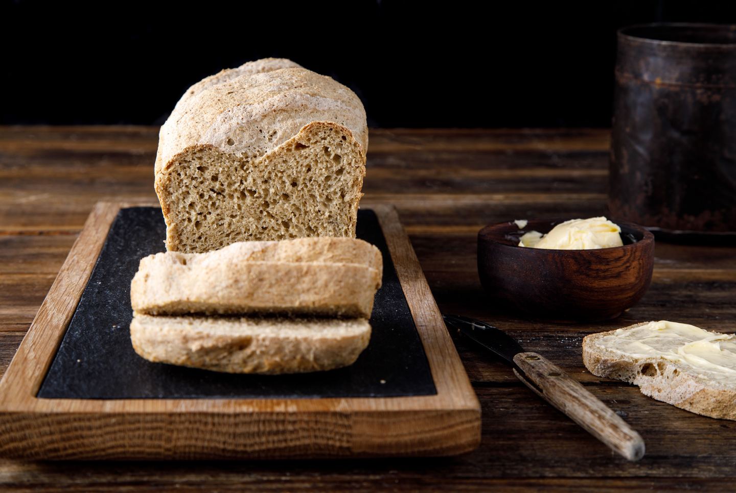 Enkelt grovbrød, glutenfri