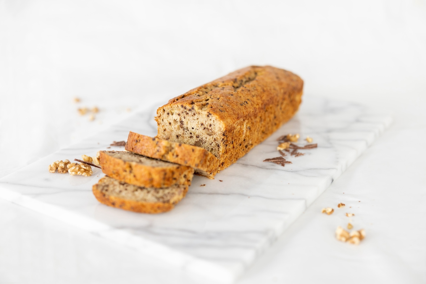 Saftig bananbrød med sjokolade