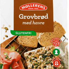 Møllerens Grovbrød med havre, glutenfri