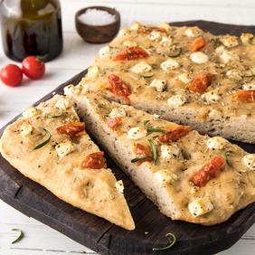 Focaccia med feta og urter, glutenfri