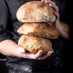 Surdeigsbrød med linfrø