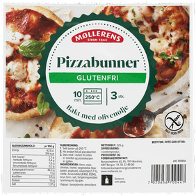 Møllerens Pizzabunner, glutenfri