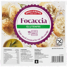 Møllerens Focaccia, glutenfri