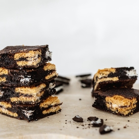 Brownie med oreo
